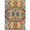 Image de Tapis de salon en fibres naturelles multicolore 120x170 cm