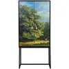 Image de Buffet armoire 2 portes en MDF imprimé bucolique forestier