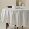 Image de Nappe ronde anti-taches blanc 155 cm