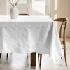 Image de Nappe antitache 100% coton blanc 250x155 cm