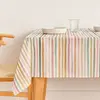 Image de Nappe enduite anti-taches en coton Multicolore 200x155 cm