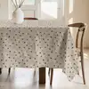 Image de Nappe enduite anti-taches en coton Beige 155x155 cm