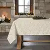 Image de Nappe de Noël anti-taches 100% coton multicolore 155x155 cm