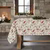 Image de Nappe de Noël anti-taches 100% coton multicolore 250x155 cm
