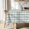 Image de Nappe enduite anti-taches en coton vert 200x155 cm
