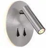 Image de Applique murale intérieure liseuse Led Cayman alu satiné - Mantra