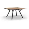 Image de Table carrée avec pieds en métal noir l136 x l136 cm