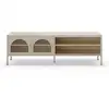 Image de Meuble tv 2 portes en métal l160cm - beige