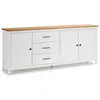 Image de Buffet en bois blanc 190x40 cm