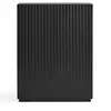 Image de Buffet haut 2 portes en bois H120cm - Noir