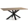 Image de Table rectangulaire avec piètement en fer pour 6/8 personnes 180x76 cm