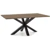 Image de Table rectangulaire avec piètement en fer pour 6/8 personnes 180x76 cm