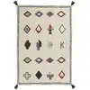 Image de Tapis lavable en coton beige 140x200