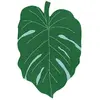 Image de Tapis coton motif feuille tropicale monstera 120x160