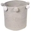 Image de Panier de rangement en coton gris