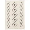Image de Tapis lavable en coton blanc 140x210