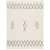 Image de Tapis coton lavable vintage bleu 120x160cm
