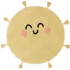 Image de Tapis coton rond lavable soleil D100cm