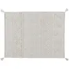 Image de Tapis lavable en coton blanc 120x160