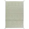 Image de Tapis ethnique berbère en coton olive 170x240