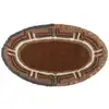 Image de Tapis lavable en laine orange 80x140