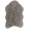 Image de Tapis en laine laineux - mouton gris 75x110 cm