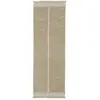 Image de Tapis lavable en coton beige liseré jaune 80x230