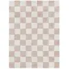 Image de Tapis lavable carreaux de cuisine, 160x120 cm, rose
