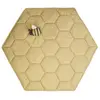 Image de Tapis de jeu nid d'abeille en coton miel 100 x 100 cm