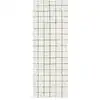 Image de Tapis de couloir en laine lavable motif mosaïque naturel - 80 x 230 cm