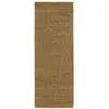 Image de Tapis de couloir en laine lavable motif mosaïque ocre - 80 x 230 cm