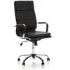 Image de Fauteuil de bureau inclinable noir, cuir synthétique