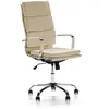 Image de Fauteuil de bureau inclinable taupe, cuir synthétique