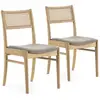 Image de Pack de 2 chaises couleur chêne