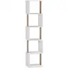 Image de Etagère 5 trous couleur blanc/chêne