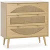 Image de Commode 3 tiroirs couleur chêne