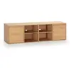 Image de Meuble TV 2 Portes 4 Niches, Couleur Chêne