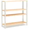 Image de Bibliothèque ouverte 4 étagères 125x128 cm