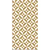 Image de Tapis vinyle forme géométrique moutarde 60x250cm