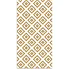 Image de Tapis vinyle carrés moutarde 140x200cm