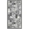 Image de Tapis vinyle carreaux ciments cuisine gris 100x140cm