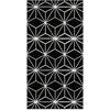 Image de Tapis vinyle lignes d'étoiles noirs 40x80cm