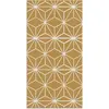 Image de Tapis vinyle lignes étoiles moutarde 40x80cm