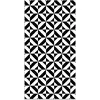 Image de Tapis vinyle forme géométrique noir 80x250cm