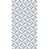 Image de Tapis vinyle forme géométrique bleue 60x110cm