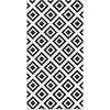 Image de Tapis vinyle carrés noirs 80x300cm