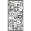 Image de Tapis vinyle style carreaux ciments gris 60x200cm