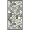 Image de Tapis vinyle carreaux ciments cuisine bleu 60x200cm