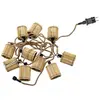 Image de Guirlande lumineuse d'extérieur câble en jute l8m marron