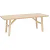 Image de Table basse en bois de sapin naturelle 120x45cm